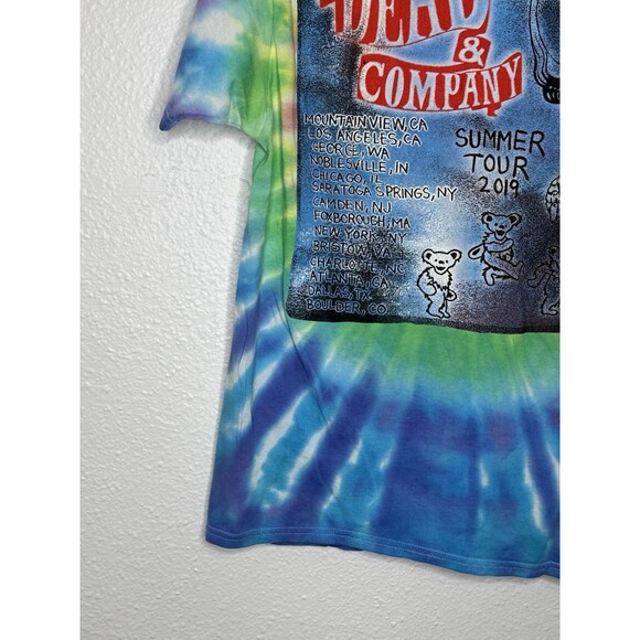 Dead And Company 2019 Tour T Shirt Mens Size Large Grateful Dead Tie Dye Hippie - Picture 10 of 16